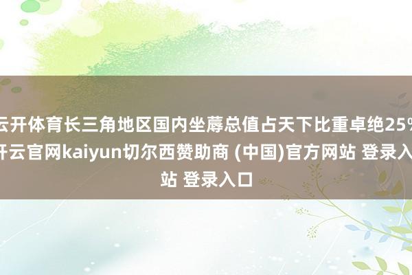 云开体育长三角地区国内坐蓐总值占天下比重卓绝25%-开云官网kaiyun切尔西赞助商 (中国)官方网站 登录入口