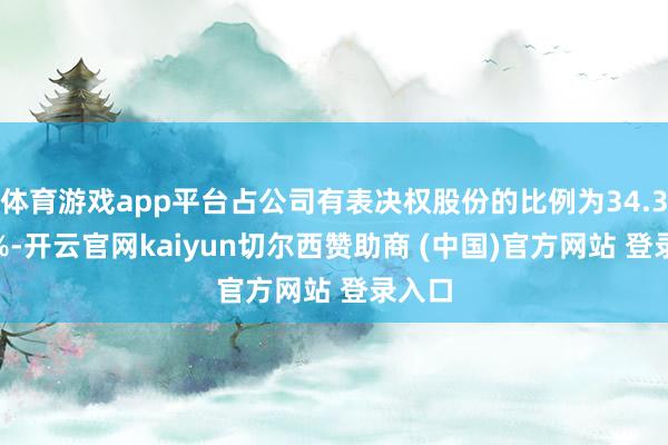 体育游戏app平台占公司有表决权股份的比例为34.3138%-开云官网kaiyun切尔西赞助商 (中国)官方网站 登录入口