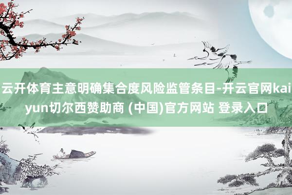 云开体育主意明确集合度风险监管条目-开云官网kaiyun切尔西赞助商 (中国)官方网站 登录入口